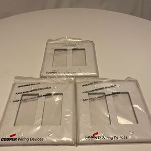 BRAND NEW COOPER WALL PLATES!!